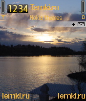Закат над водой для Nokia 6630