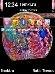 Разноцветная луна для Nokia N77