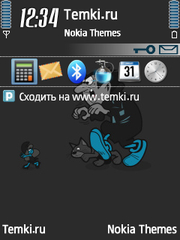 Смурфы для Nokia 6790 Slide