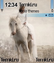 Девушка на белом коне для Nokia N72