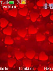 Красные сердечки для Nokia 6750 Mural