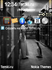 Женщина и пингвин для Nokia 6110 Navigator