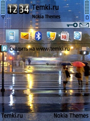 Дождь в городе для Nokia 6110 Navigator
