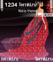 Девушка в красном для Nokia N72