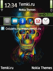 Цветной череп для Nokia E65