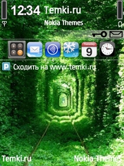 Скриншот №1 для темы Зеленый тоннель
