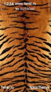 Тигровый фон для Nokia 5233