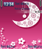 Луна и цветочки для Nokia N70