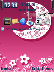 Луна и цветочки для Nokia E5-00