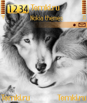 Влюблённые волки для Nokia 6630