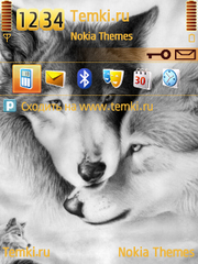 Влюблённые волки для Nokia 5320 XpressMusic