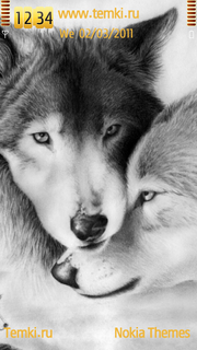 Влюблённые волки для Nokia 5800