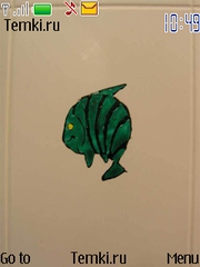 Зелёная рыба для Nokia 6260 slide