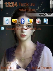 Девушка с голубем для Nokia C5-00 5MP