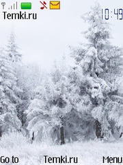 Снежный лес для Nokia 3710 fold