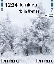 Снежный лес для Nokia N72