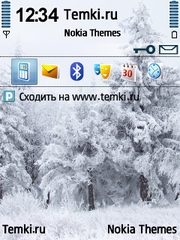 Снежный лес для Nokia N93i