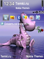 Влюбленный дракоша для Nokia X5 TD-SCDMA