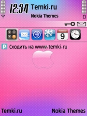 Розовый Эппл для Nokia N77