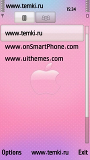 Скриншот №3 для темы Розовый Эппл