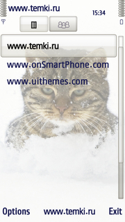 Скриншот №3 для темы Пушистый Кот В Снегу