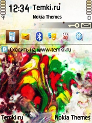Цветастый арт для Nokia 6760 Slide