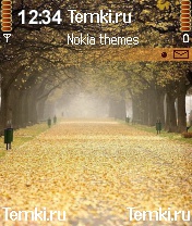 Скриншот №1 для темы Осенняя дорога