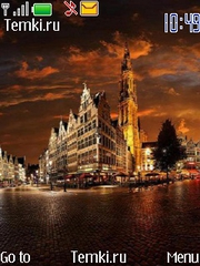 Бельгия ночью для Nokia 6750 Mural
