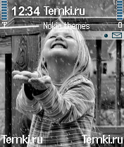 Девочка под дождем для Nokia 6680