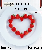 Клубничное сердце для Nokia 3230