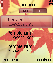 Скриншот №3 для темы Листья красного цвета