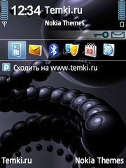 Черная абстракция для Nokia 6124 Classic