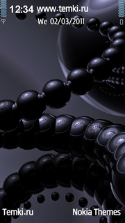 Черная абстракция для Sony Ericsson Satio