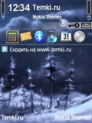 Зимняя ночь для Nokia E52