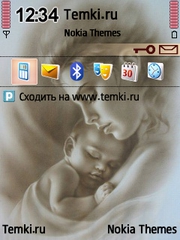 Мама с малышом для Nokia 6124 Classic