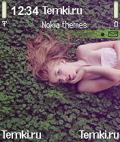 Девушка на траве для Nokia 6670