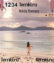 Девушка на пляже для Nokia 6600