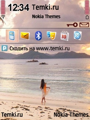 Девушка на пляже для Nokia 6710 Navigator