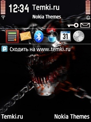 Кровавый череп для Nokia 6760 Slide