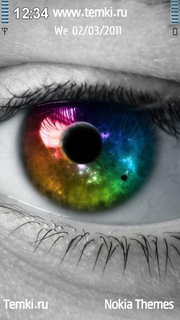 Цветной глаз для Nokia X6