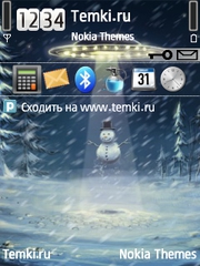 НЛО и снеговик для Samsung SGH-i400