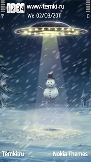 Скриншот №1 для темы НЛО и снеговик