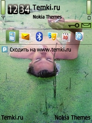 Джоери Босма в озере для Nokia E90