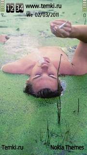 Джоери Босма в озере для Nokia 5250