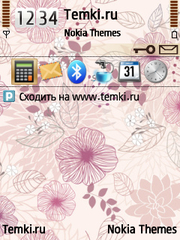 Цветочный узор для Nokia E72