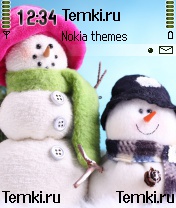 Веселые Снеговики для Nokia N90