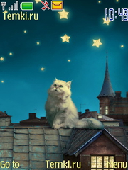 Скриншот №1 для темы Кот на крыше