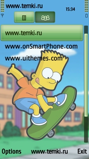 Скриншот №3 для темы Барт Симпсон