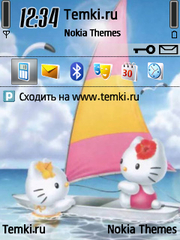 Скриншот №1 для темы Hello Kitty
