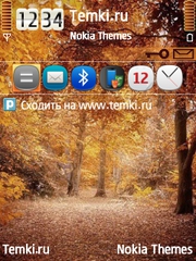Осенний лес для Nokia 6220 classic